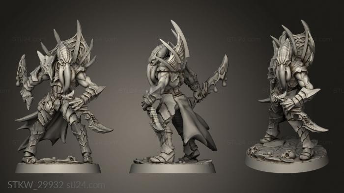 Military figurines (Depth Ones Reavers, STKW_29932) 3D models for cnc