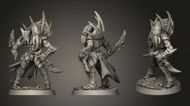 Military figurines Depth Ones Reavers 3d model