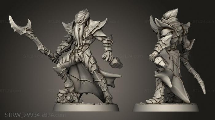Military figurines (Depth Ones Reavers, STKW_29934) 3D models for cnc