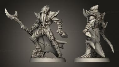 Military figurines Depth Ones Reavers 3d model