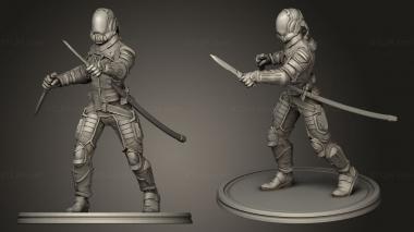Military figurines Desert Guard One 3d model