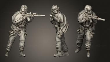 Military figurines DESERT Aiming 3d model