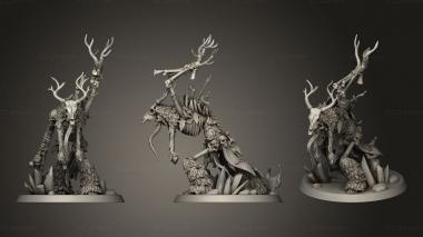 Military figurines Deshee Wendigo Monsters 3d model