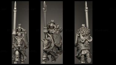 Military figurines heavy cavalry knight 3d model