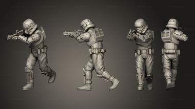 Military figurines Authority Warden 2 3d model