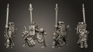 Military figurines heavy cavalry knight 3d model