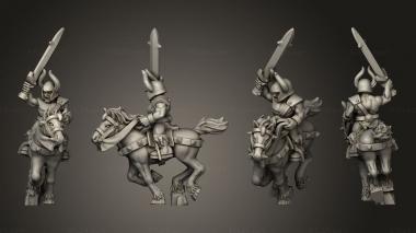 Military figurines light cavalry 3d model