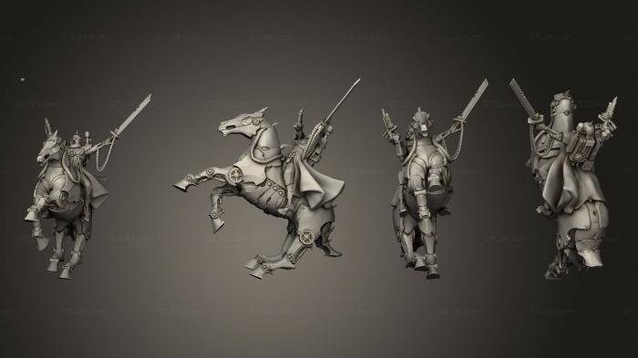 Military figurines (auto mount 4 base, STKW_2999) 3D models for cnc