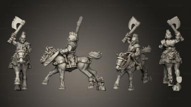 Military figurines light cavalry 3d model