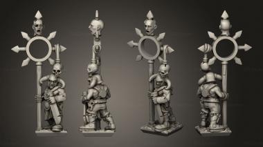 Military figurines light infantry 3d model