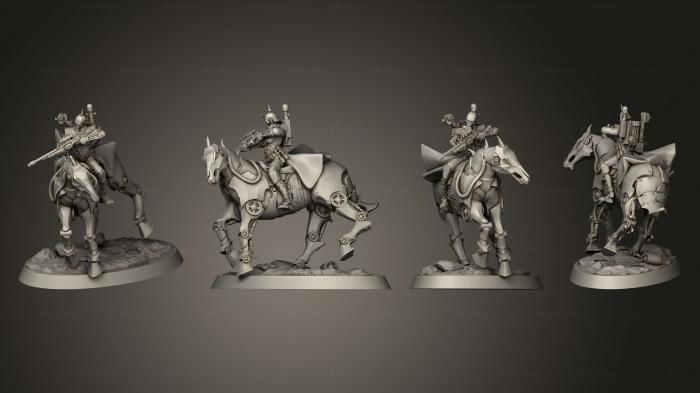 Military figurines (auto mount base 4, STKW_3000) 3D models for cnc
