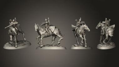Military figurines auto mount base 4 3d model