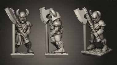 Military figurines light infantry 3d model