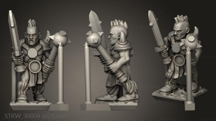 Military figurines (light infantry, STKW_30004) 3D models for cnc