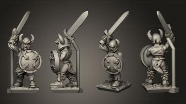 Military figurines light infantry 3d model