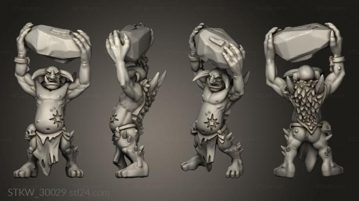 Military figurines (trolls troll, STKW_30029) 3D models for cnc