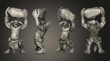 Military figurines trolls troll 3d model