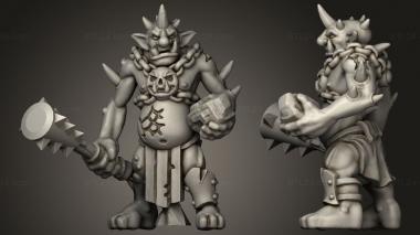 Military figurines trolls troll 3d model