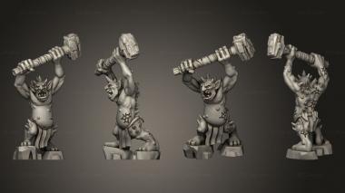Military figurines trolls troll 3d model