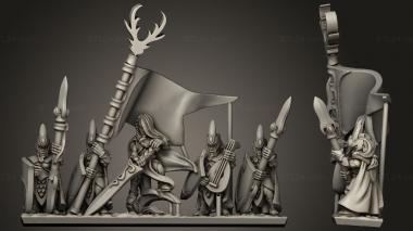 Military figurines Despoilers welf spear com 3d model