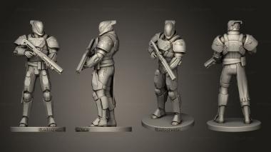 Military figurines Destiny Game Titan Saladin 3d model