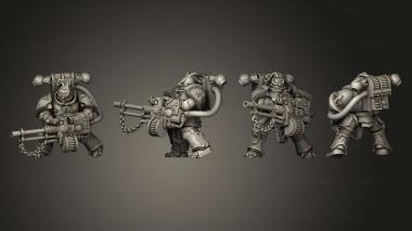 Military figurines Autocannon 02 3d model