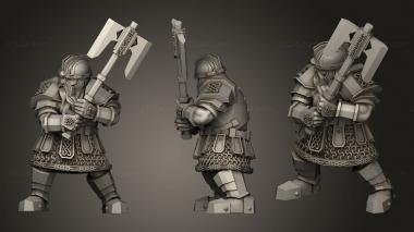 Military figurines Kalak Guard Dwarves 3d model
