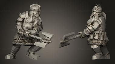 Military figurines Kalak Guard Dwarves 3d model