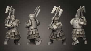 Military figurines Kalak Guard Dwarves 3d model