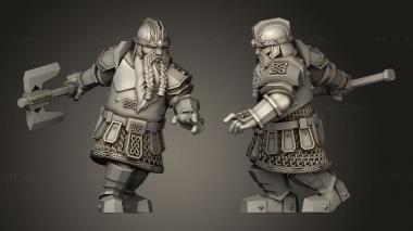 Military figurines Kalak Guard Dwarves 3d model