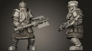 Military figurines Kalak Guard Dwarves 3d model