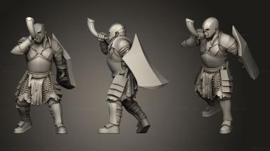 Military figurines Orcs Horns 3d model