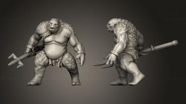 Military figurines Trolls the Cave Troll 3d model