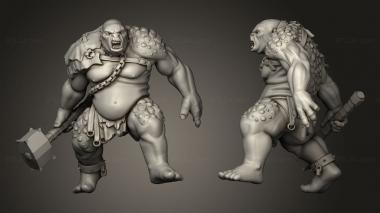 Military figurines Trolls the Cave troll 3d model