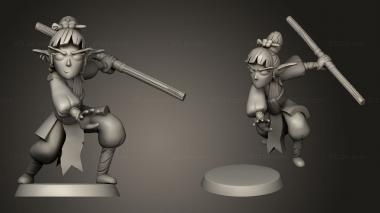 Military figurines Dice Fart Quest Pan blank 3d model