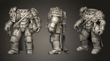 Military figurines Ranger Captain 3d model