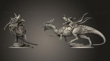 Military figurines Dilophosaurus feroce Lord The attack cavalry 3d model