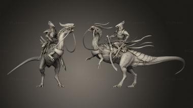 Military figurines Dilophosaurus Lord The idle cavalry 3d model