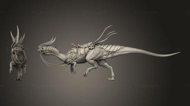 Military figurines Dilophosaurus Lord The saddle 3d model