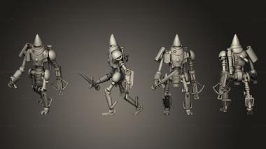 Military figurines Automa 3 3d model