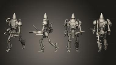 Military figurines Automa 4 3d model