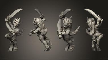 Military figurines dire elf blood seeker 3d model