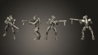 Military figurines automaton conscript 3 3d model