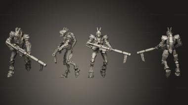 Military figurines automaton conscript 4 3d model
