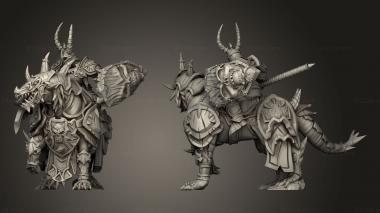 Military figurines Dire Knight 3d model