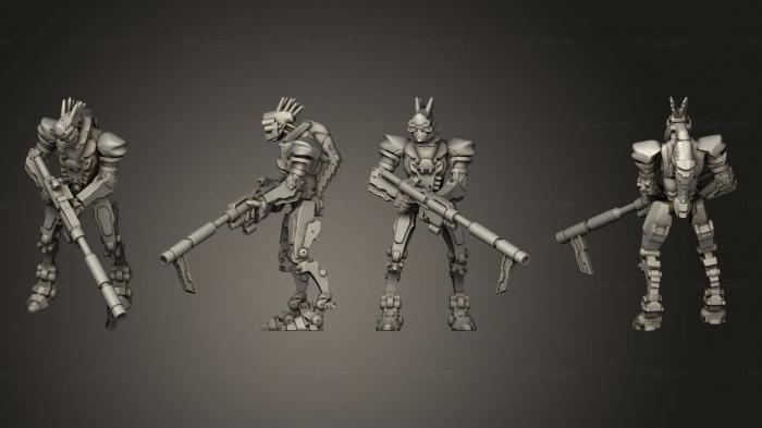 Military figurines (automaton conscript 5, STKW_3018) 3D models for cnc