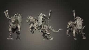 Military figurines Direknightc axe 3d model