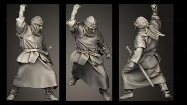 Military figurines Disaster at Ucles Andalusian Swordsman 3d model