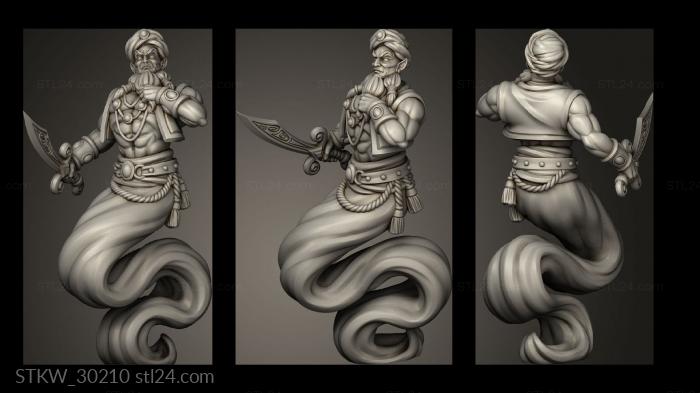 Military figurines (DJINN SEPT, STKW_30210) 3D models for cnc