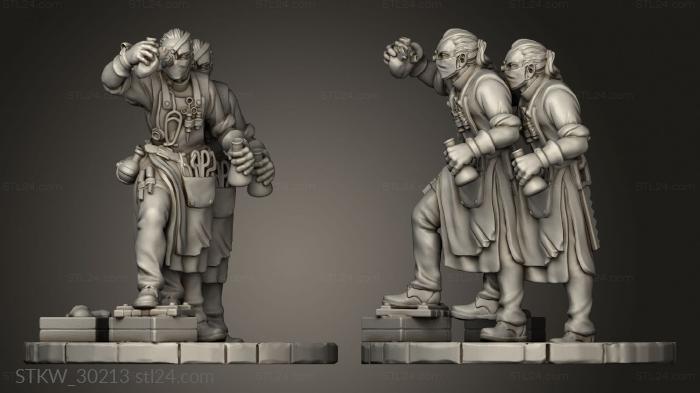 Military figurines (Doc, STKW_30213) 3D models for cnc